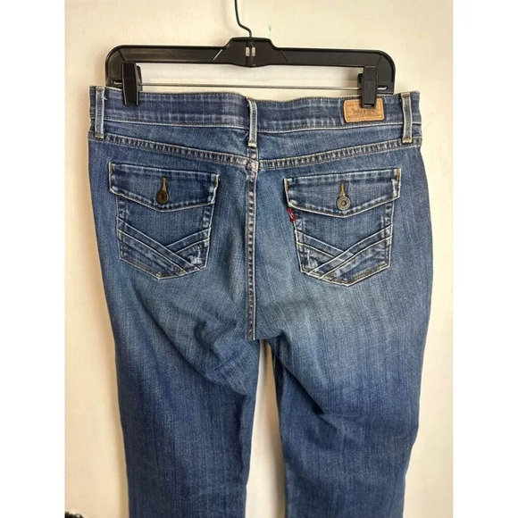Levis Medium Wash 525 Bootcut Mid Rise Denim Jean Jeans Sz 12 #0556 - Picture 3 of 6